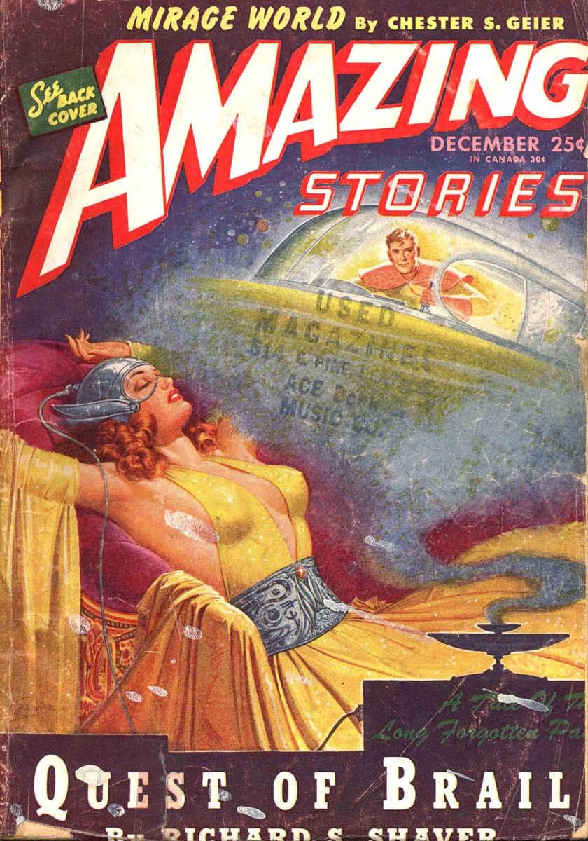 Amazing Stories Dec 1945 – Dream Machine Beauty & Flying Saucer Pilot