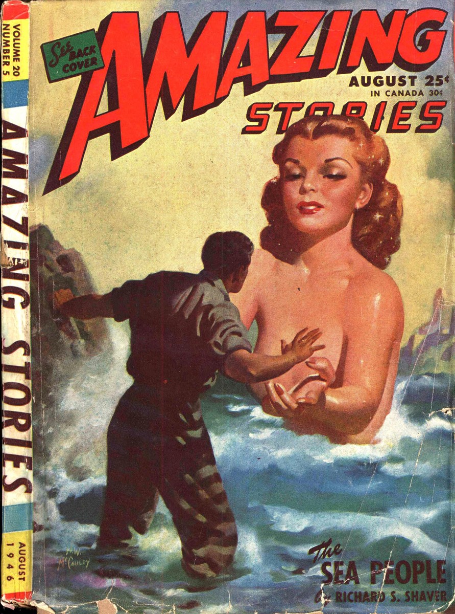 The Sea People – Amazing Stories August 1946, McCauley Cover Art