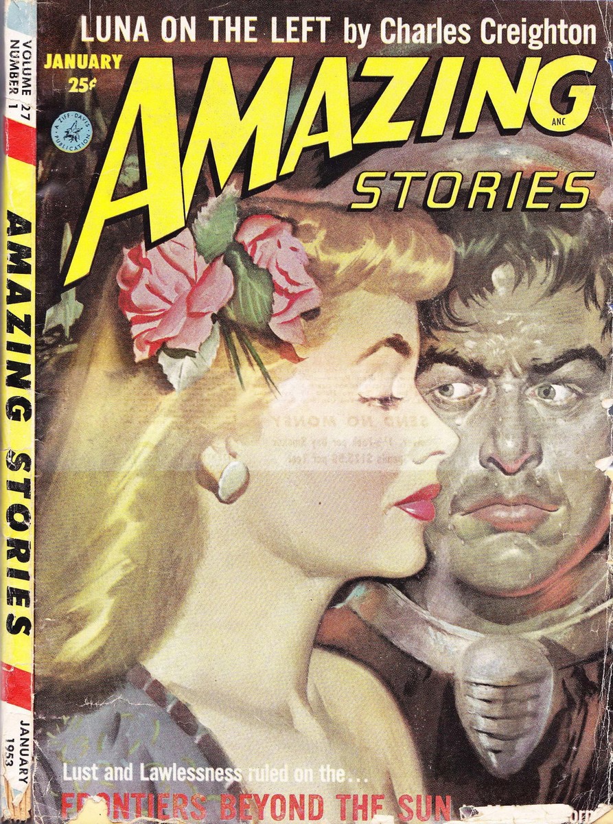 Amazing Stories Jan 1953 – Romance & Danger on Frontiers Beyond the Sun