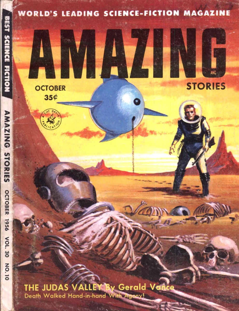 Judas Valley: Skeleton Graveyard on Alien World, Amazing Stories Oct 1956