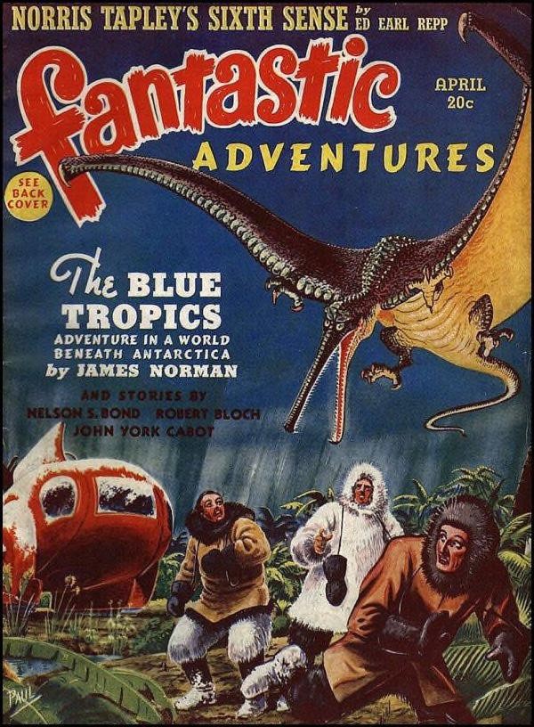 Frank R. Paul's Lost World Under Antarctica – Fantastic Adventures April 1940