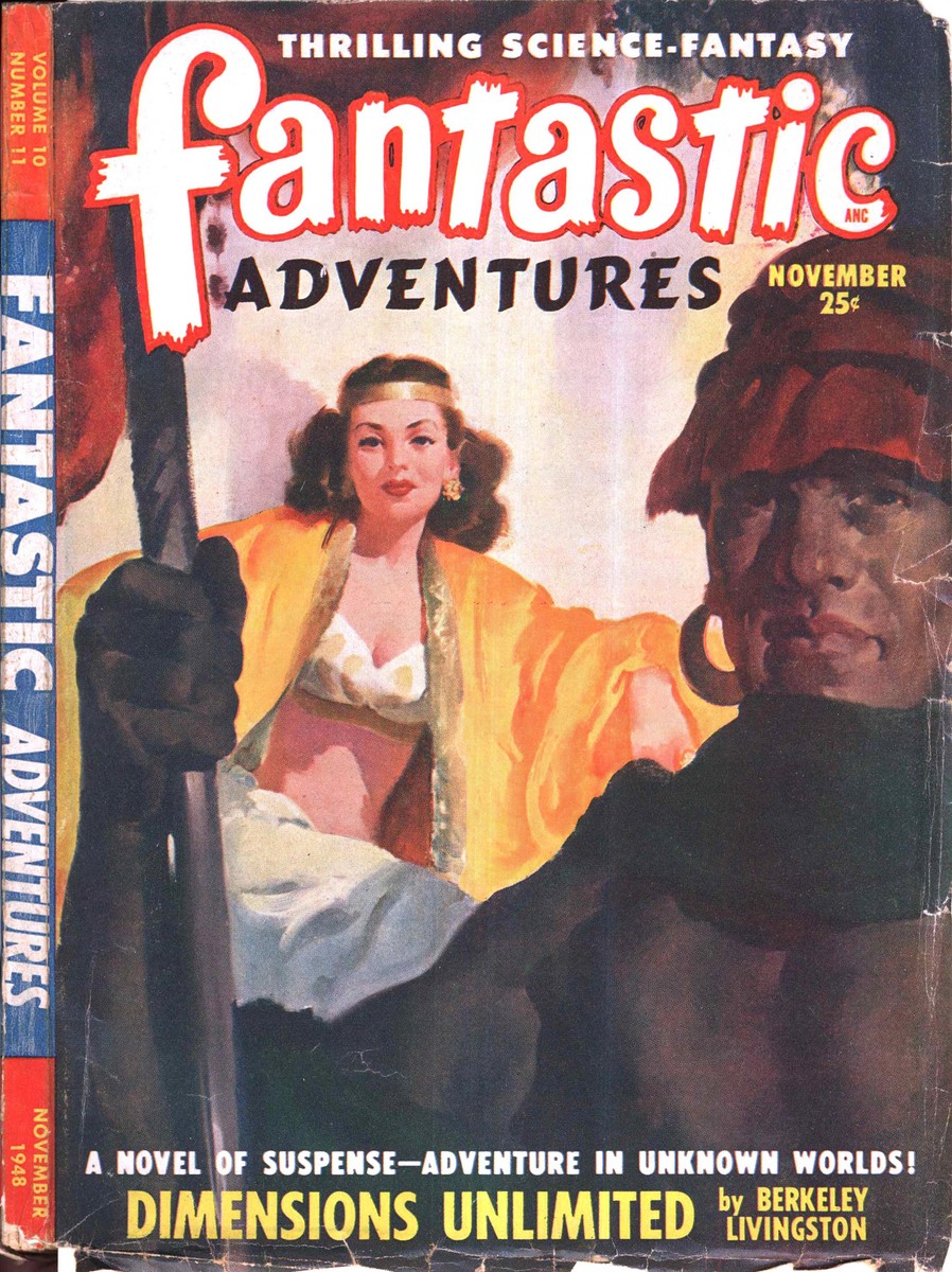 Dimensions Unlimited: Fantastic Adventures Cover, November 1948