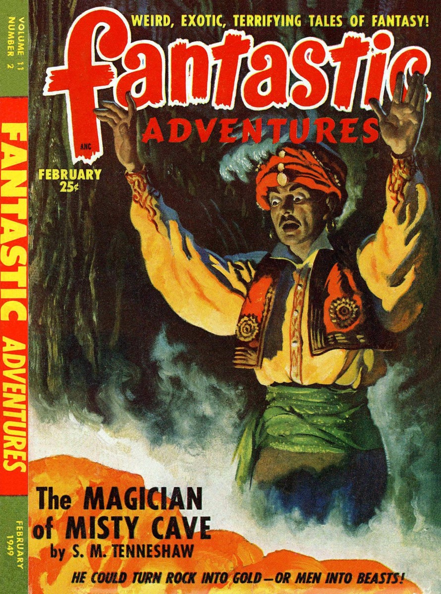 Magician of Misty Cave – Fantastic Adventures February 1949 Cover