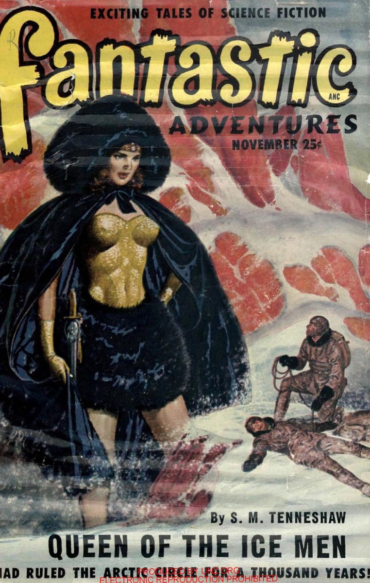 Queen of the Ice Men – Fantastic Adventures November 1949 Cover