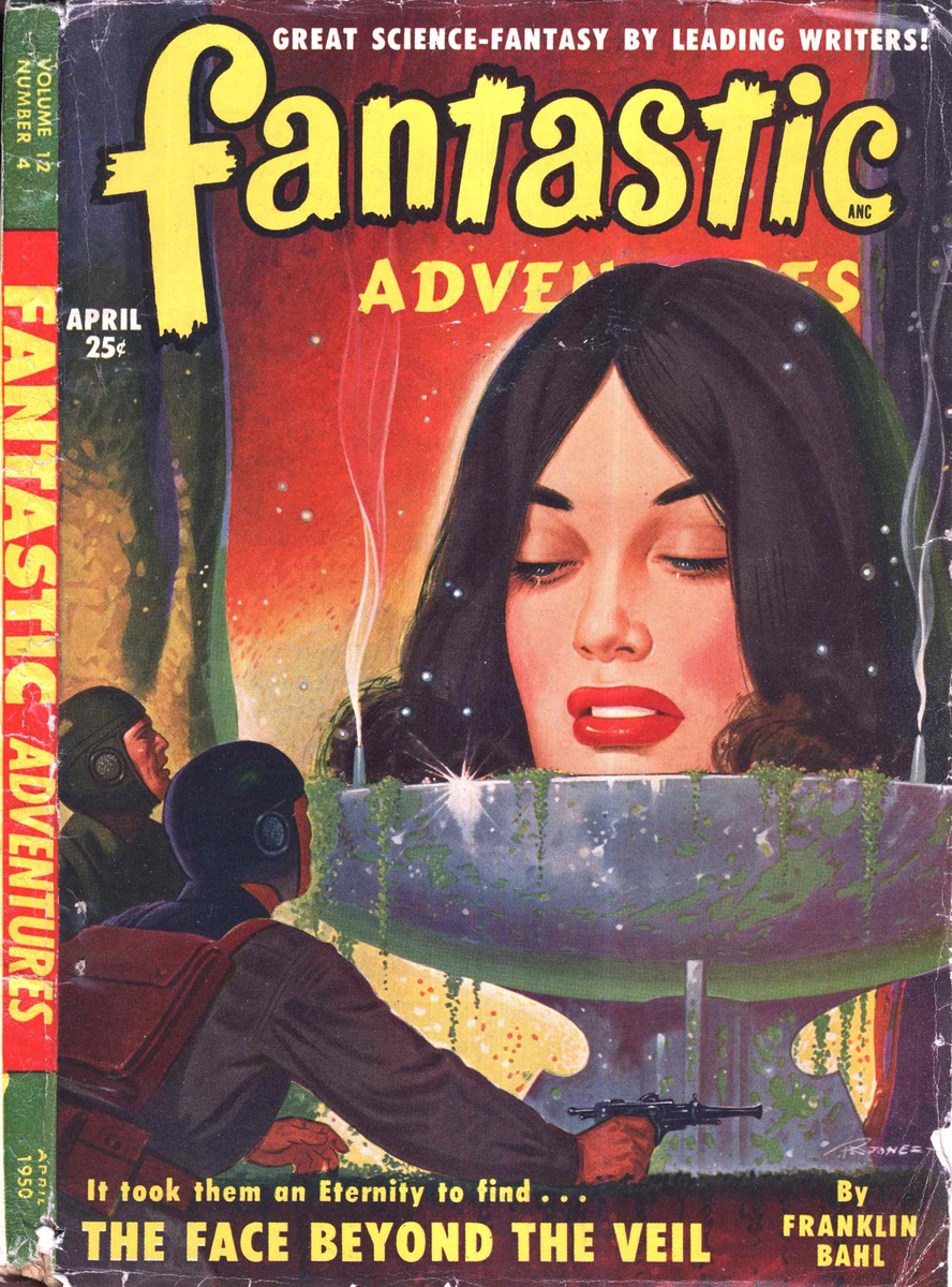 Fantastic Adventures April 1950 – The Face Beyond the Veil Cover