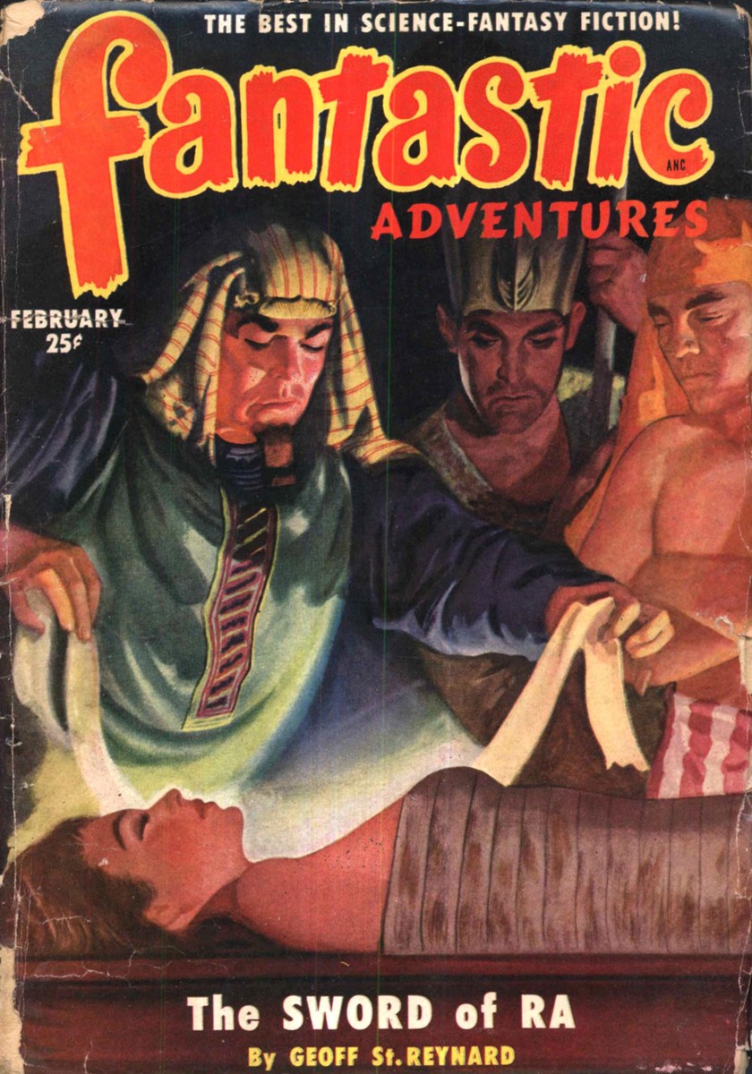 Sword of Ra – Fantastic Adventures Feb 1951 Egyptian Fantasy Cover