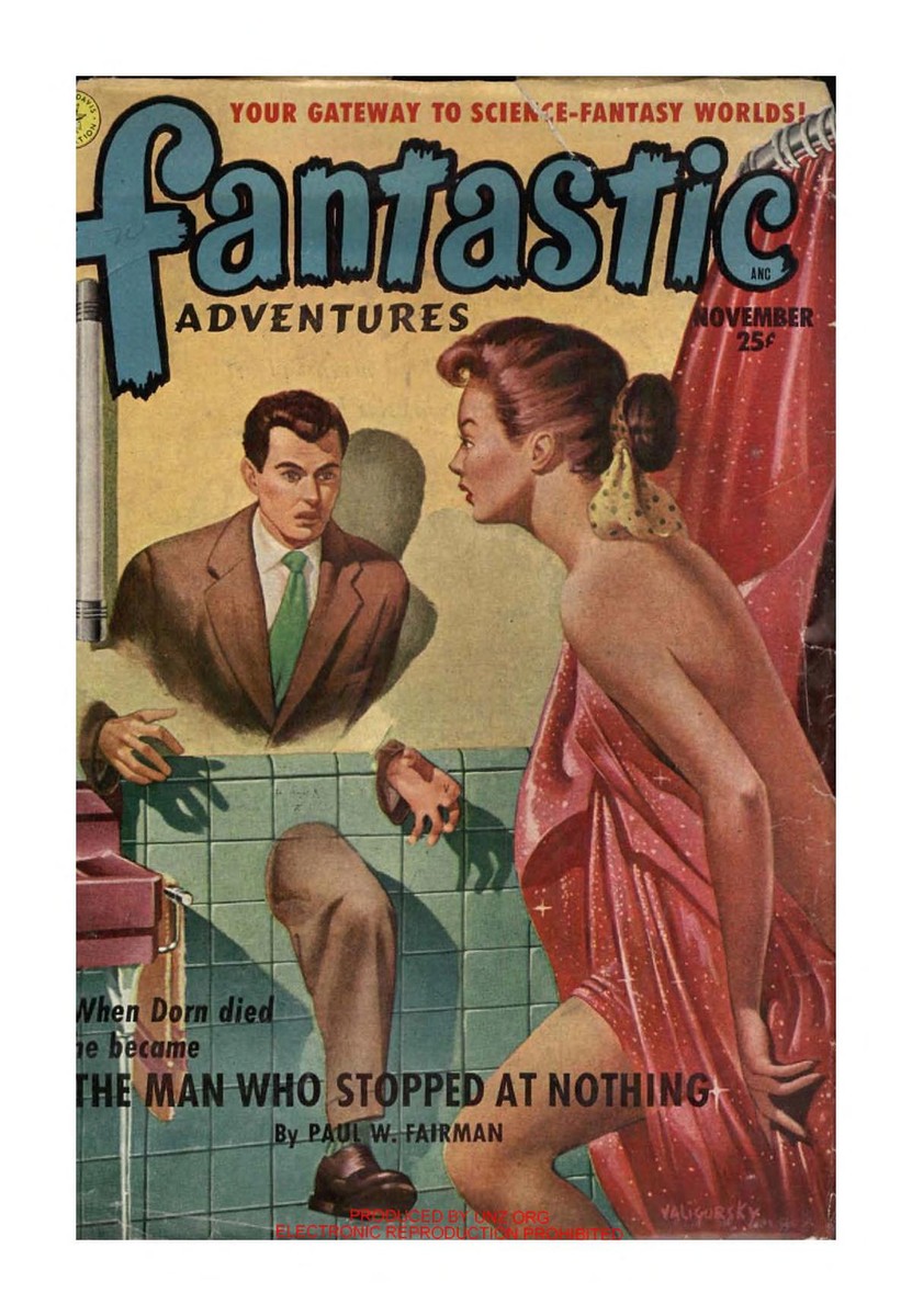 Fantastic Adventures Nov 1951 – The Man Who Stopped at Nothing by Valigursky
