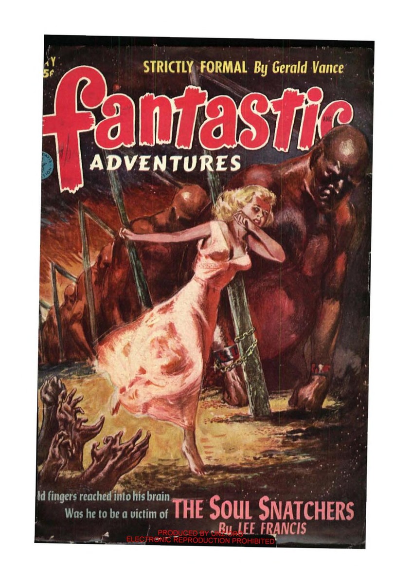 Soul Snatchers Attack – Fantastic Adventures May 1952 Cover