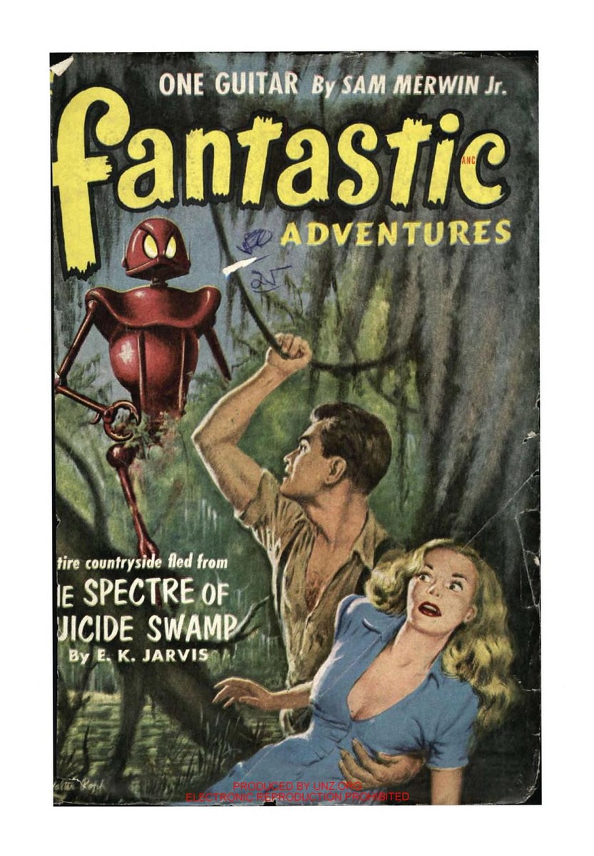 Red Robot Menace in Suicide Swamp – Fantastic Adventures, July 1952