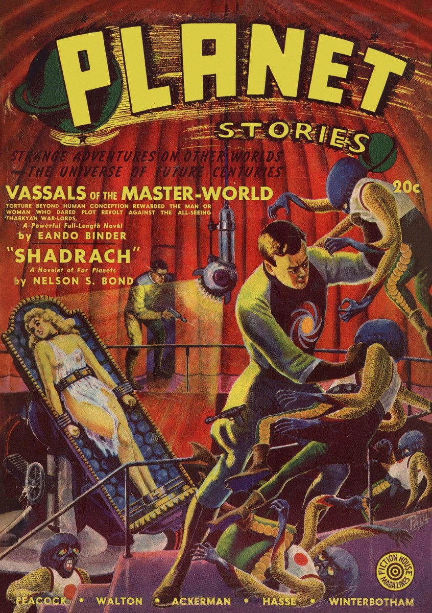 Frank R. Paul's 'Vassals of the Master-World' – Planet Stories 1941