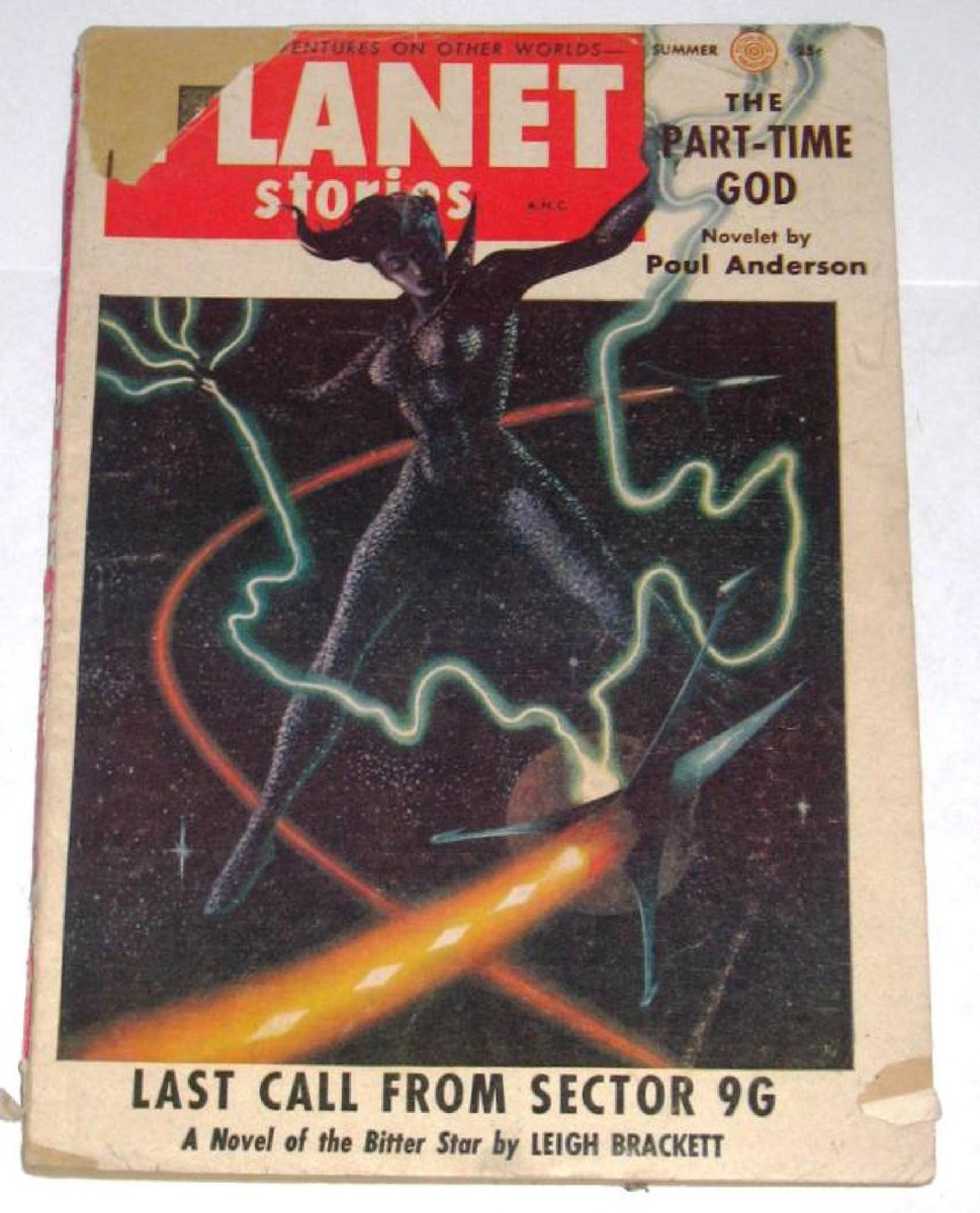 Planet Stories Summer 1955: Cosmic Witch Commands Lightning in Deep Space
