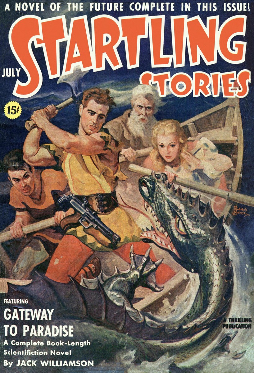 Startling Stories July 1941 – Sea Monster Attack, Gateway to Paradise