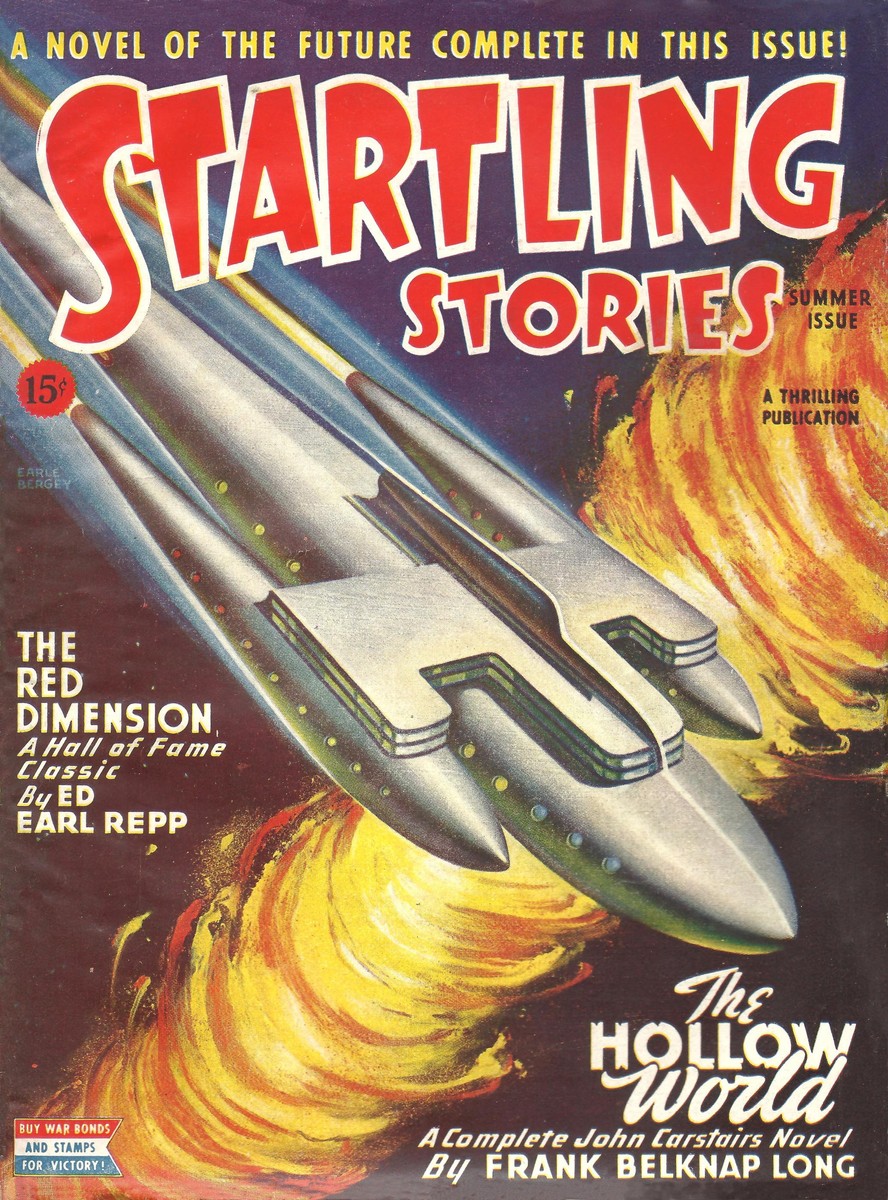 Earle Bergey Rocket Launch, Startling Stories Summer 1945
