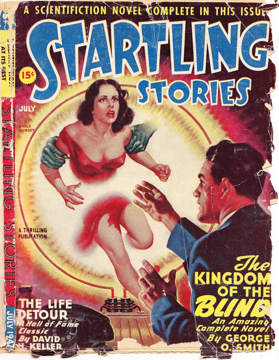 Earle Bergey's Teleportation Peril, Startling Stories July 1947