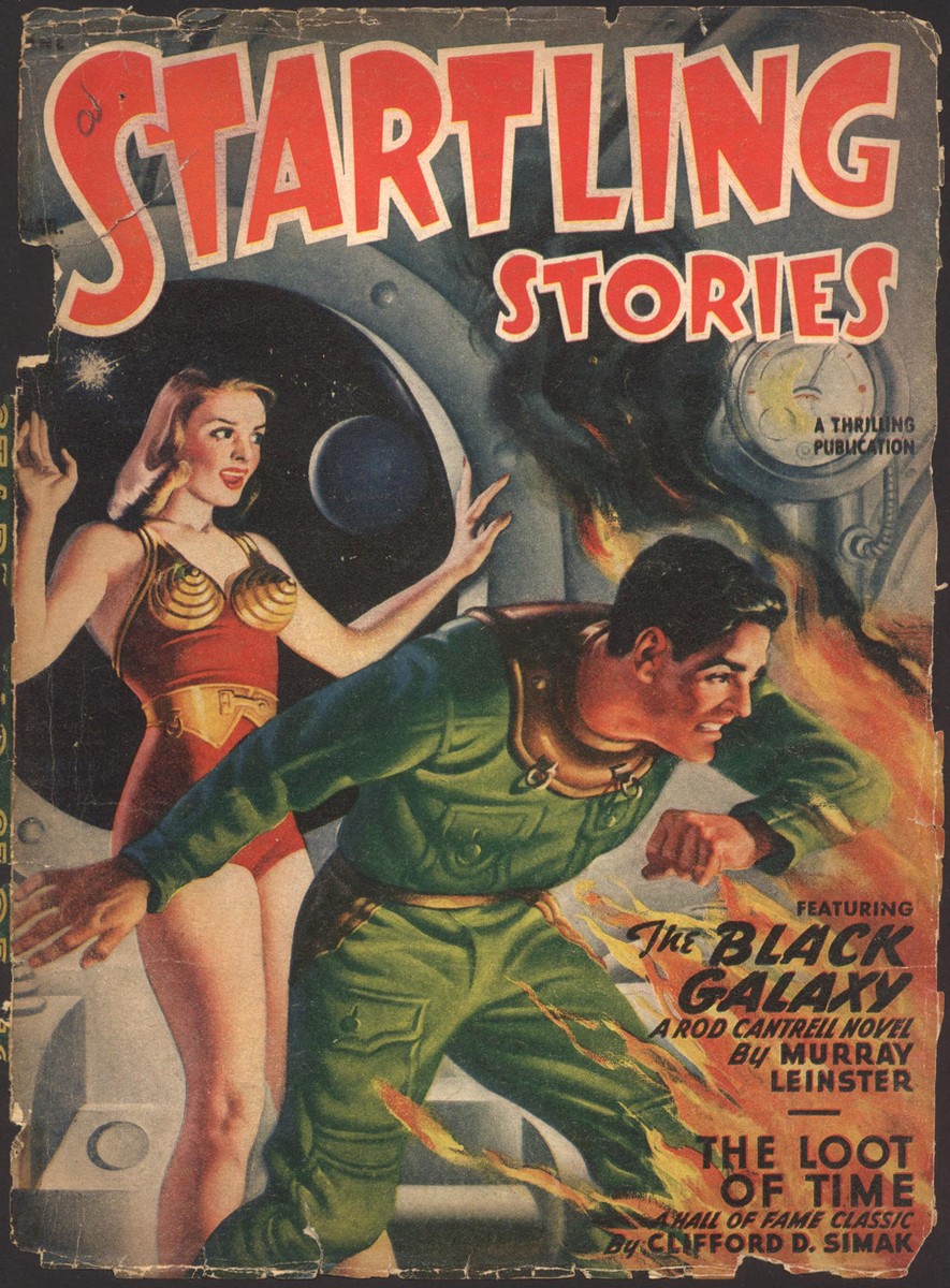 Startling Stories Mar 1949 – 'The Black Galaxy' Murray Leinster Cover