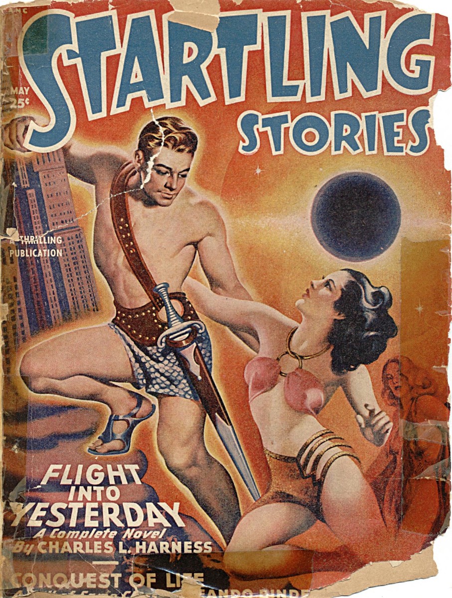Startling Stories May 1949 — Flight Into Yesterday by Charles L. Harness