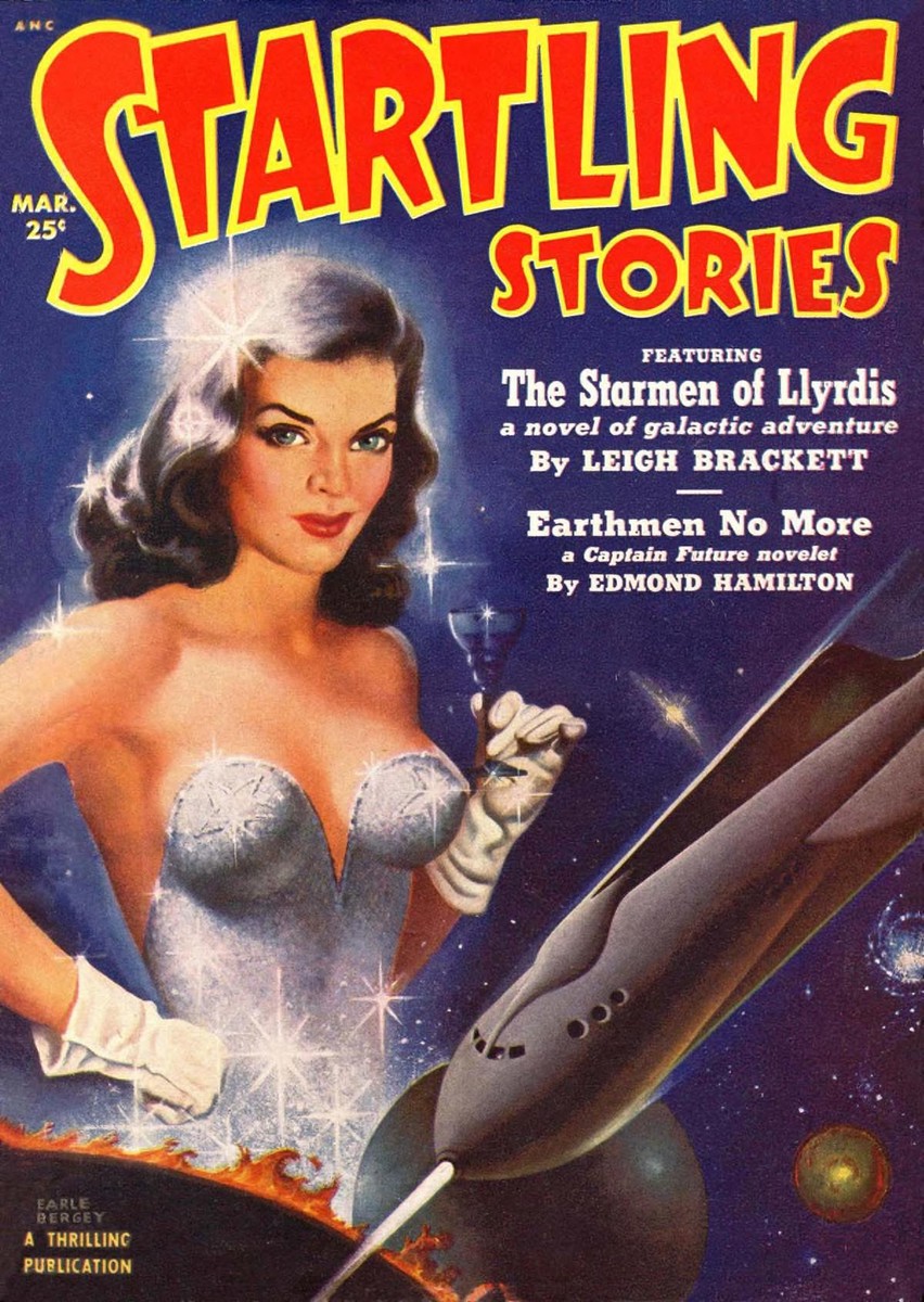 Earle Bergey's Space Glamour: Startling Stories March 1951 Cover