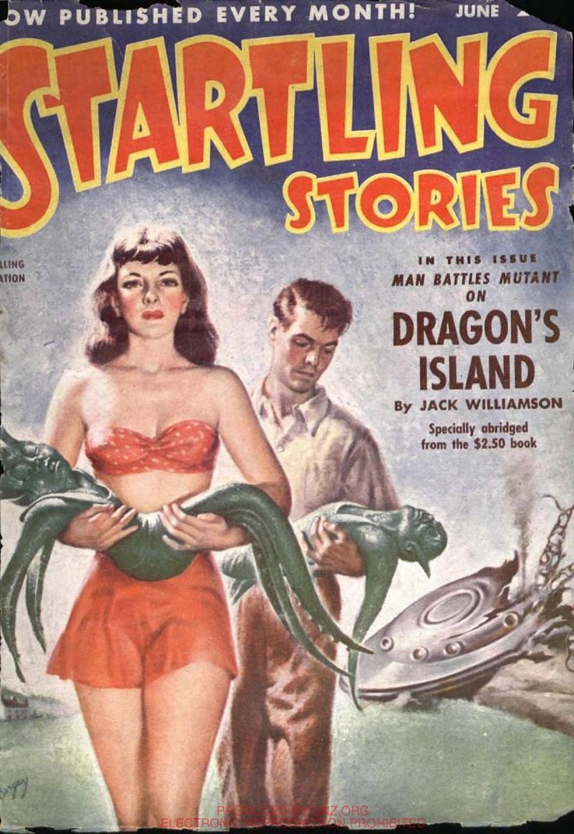 Dragon's Island Mutant Creature, Startling Stories June 1952