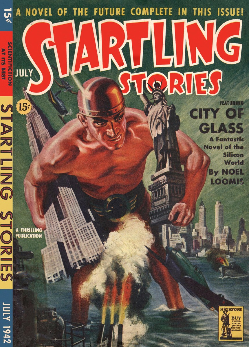 Giant Mutant Attacks New York Harbor – Startling Stories July 1942