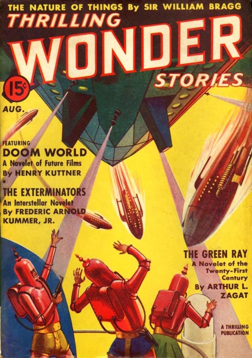 Thrilling Wonder Stories Aug 1938 – Robot Army Under Alien Attack