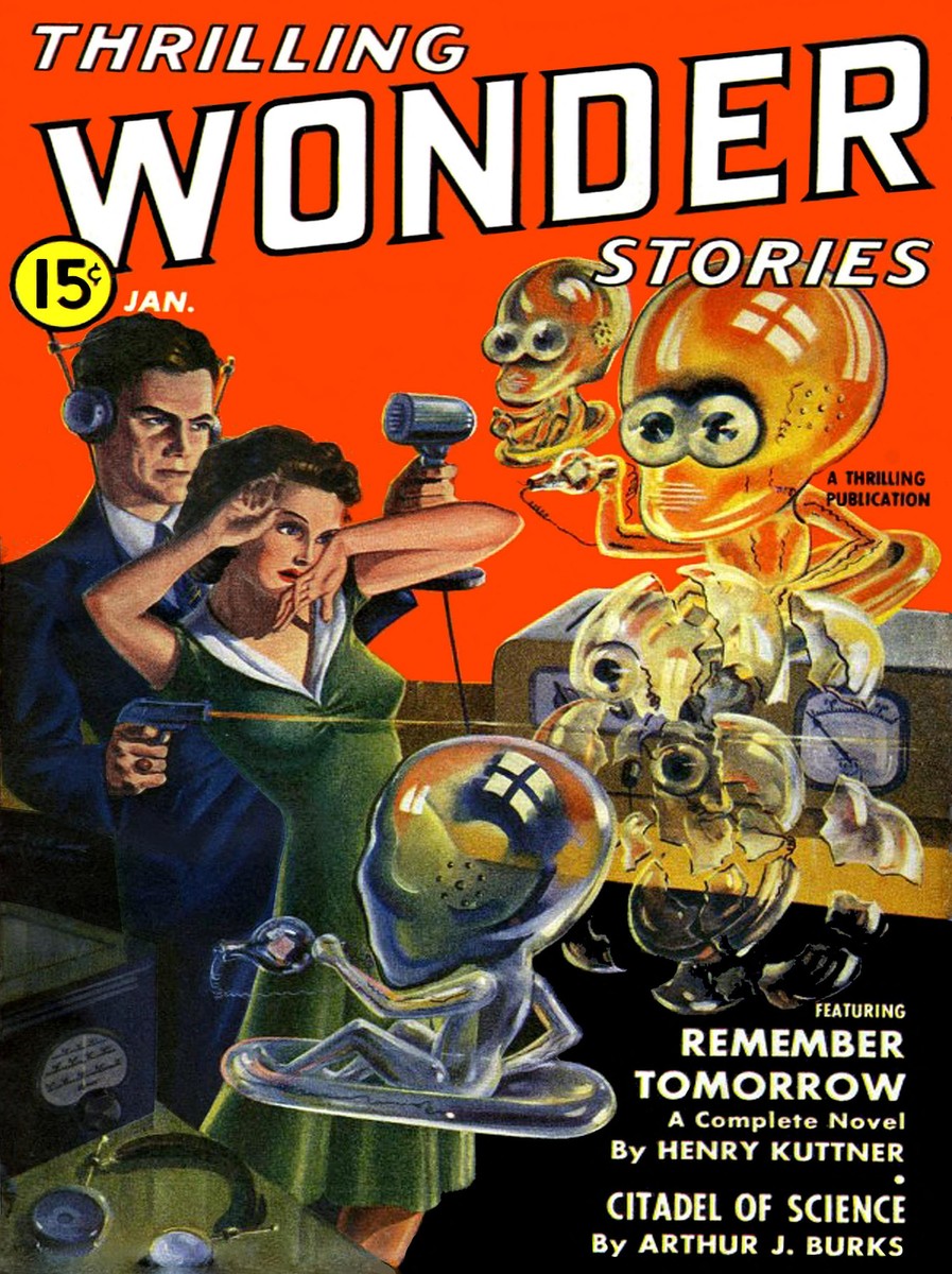 Thrilling Wonder Stories Jan 1941 — Transparent Aliens Menace Humans