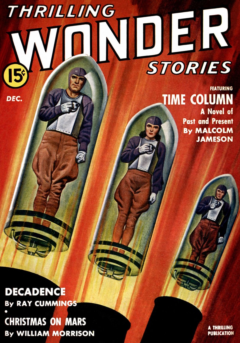 Thrilling Wonder Stories Dec 1941 — Human Torpedoes in Suspended Animation Pods