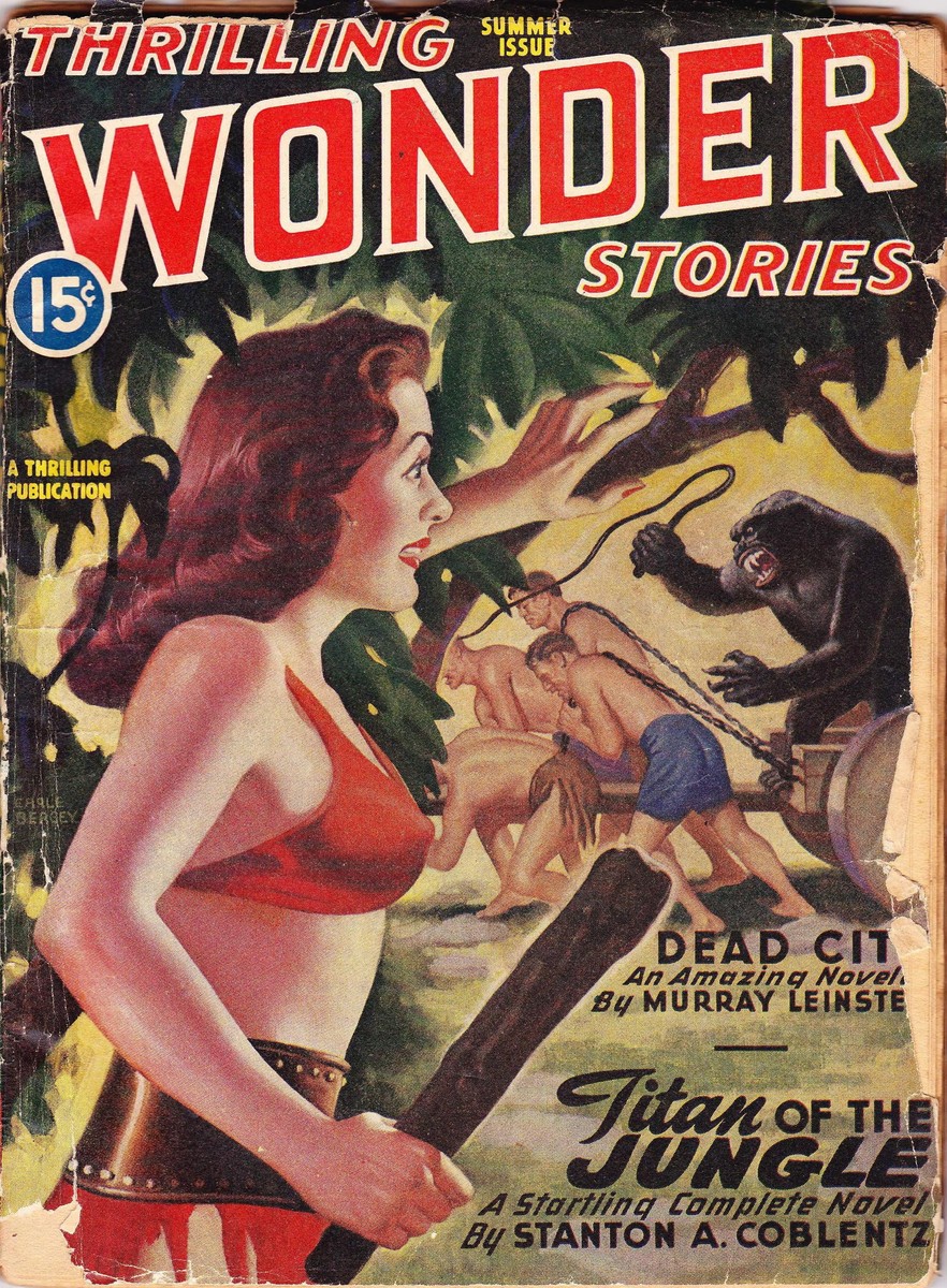 Earle Bergey's Jungle Beast Terror, Thrilling Wonder Stories Summer 1946