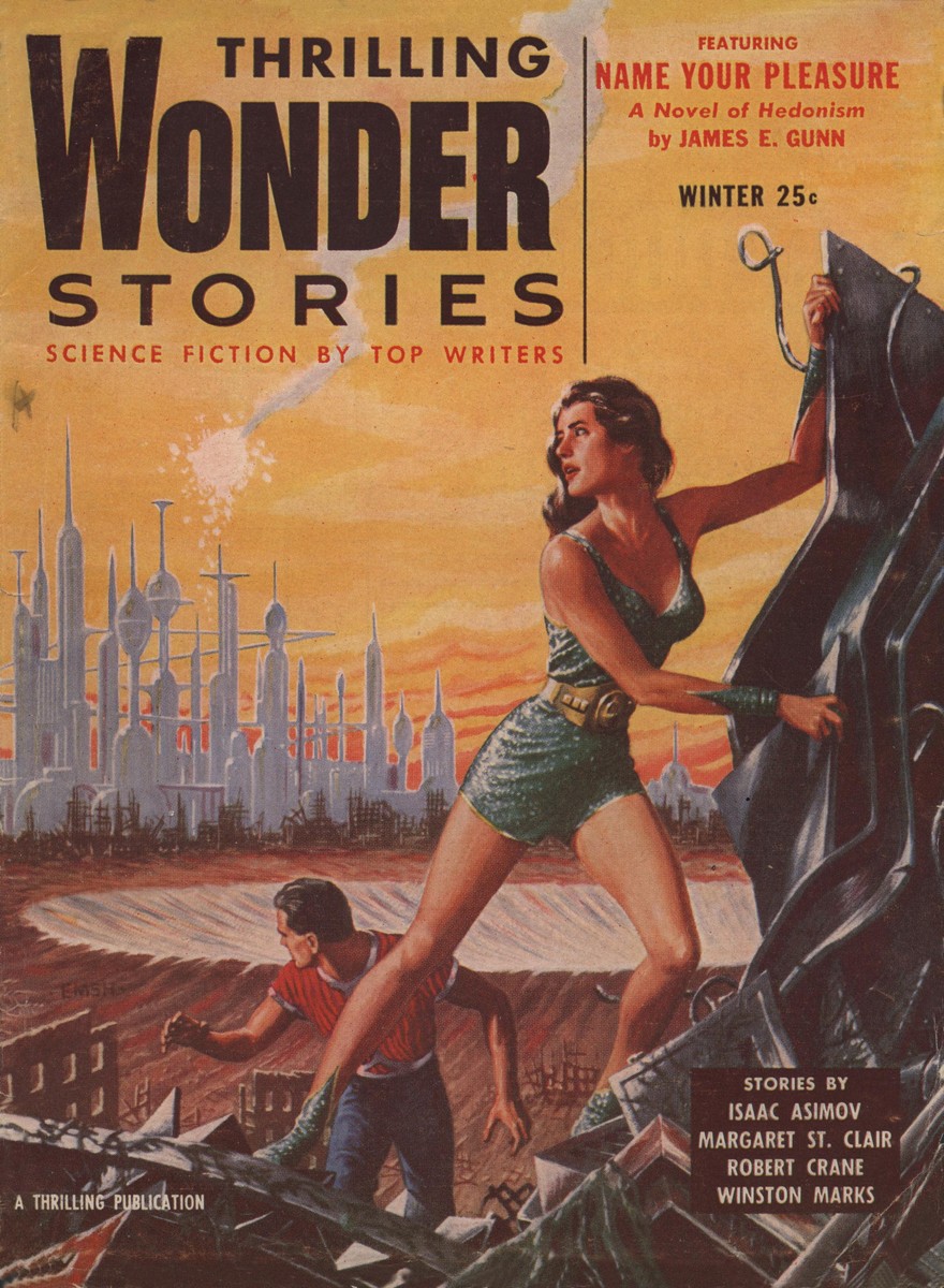Emsh's Post-Apocalyptic Survivors, Thrilling Wonder Stories Winter 1955