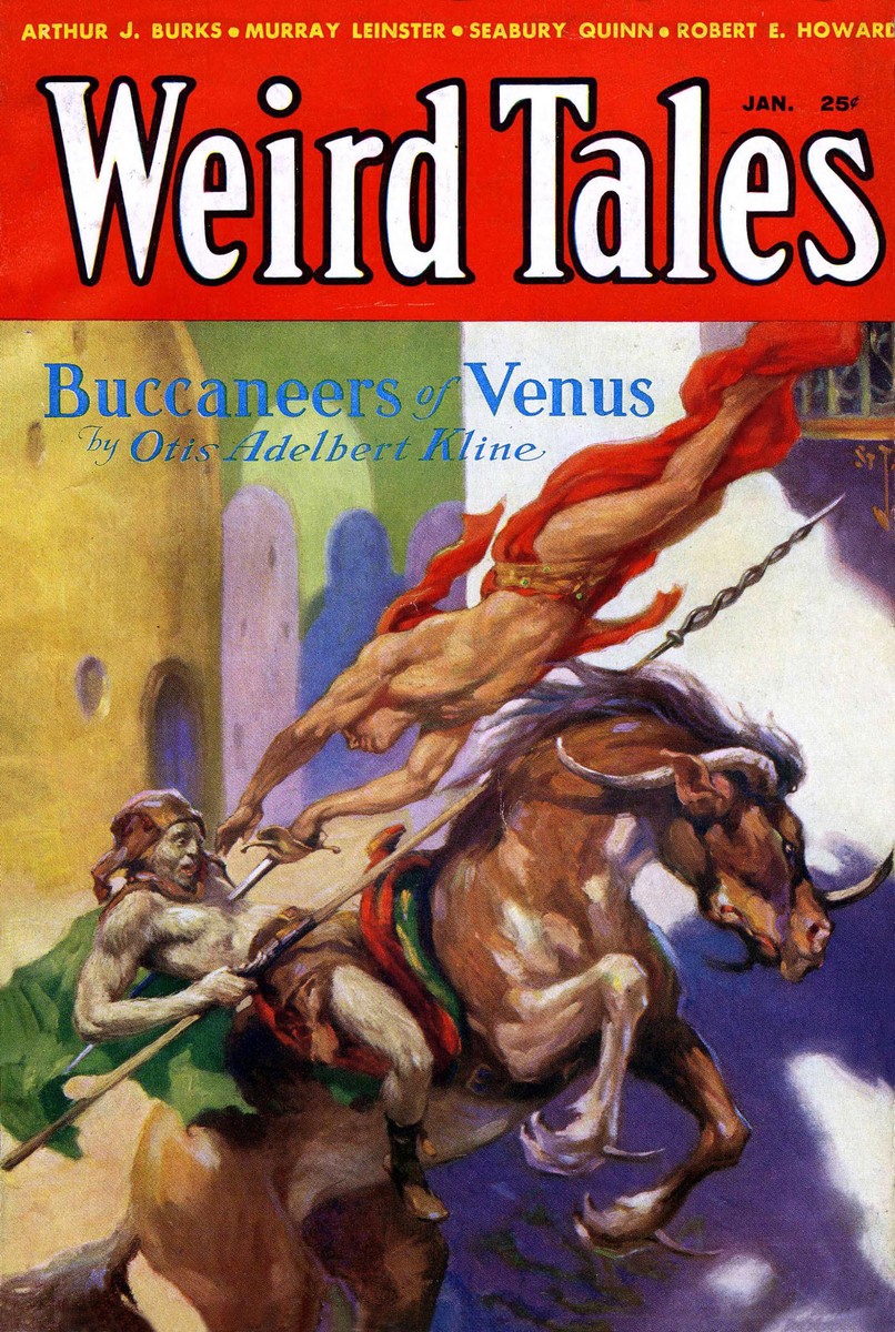 Buccaneers of Venus – Weird Tales January 1933 Pulp Cover