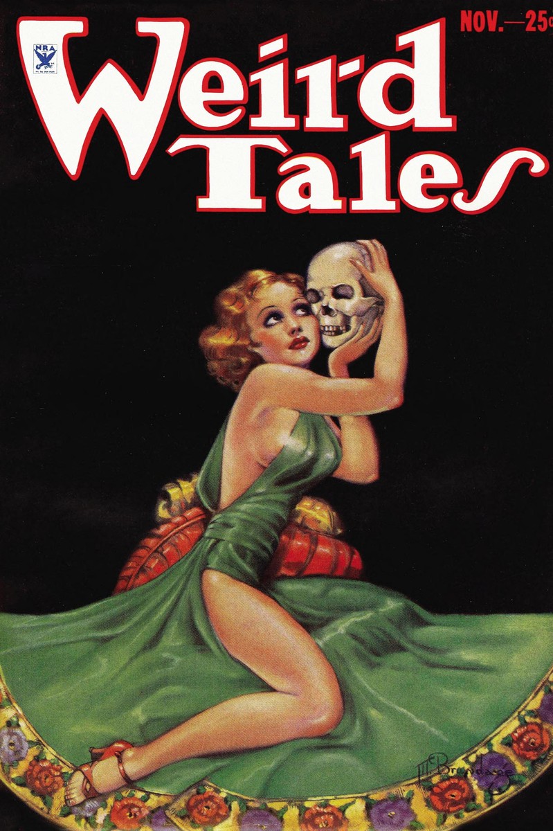 Margaret Brundage 'Weird Tales' November 1933 Skull Cover