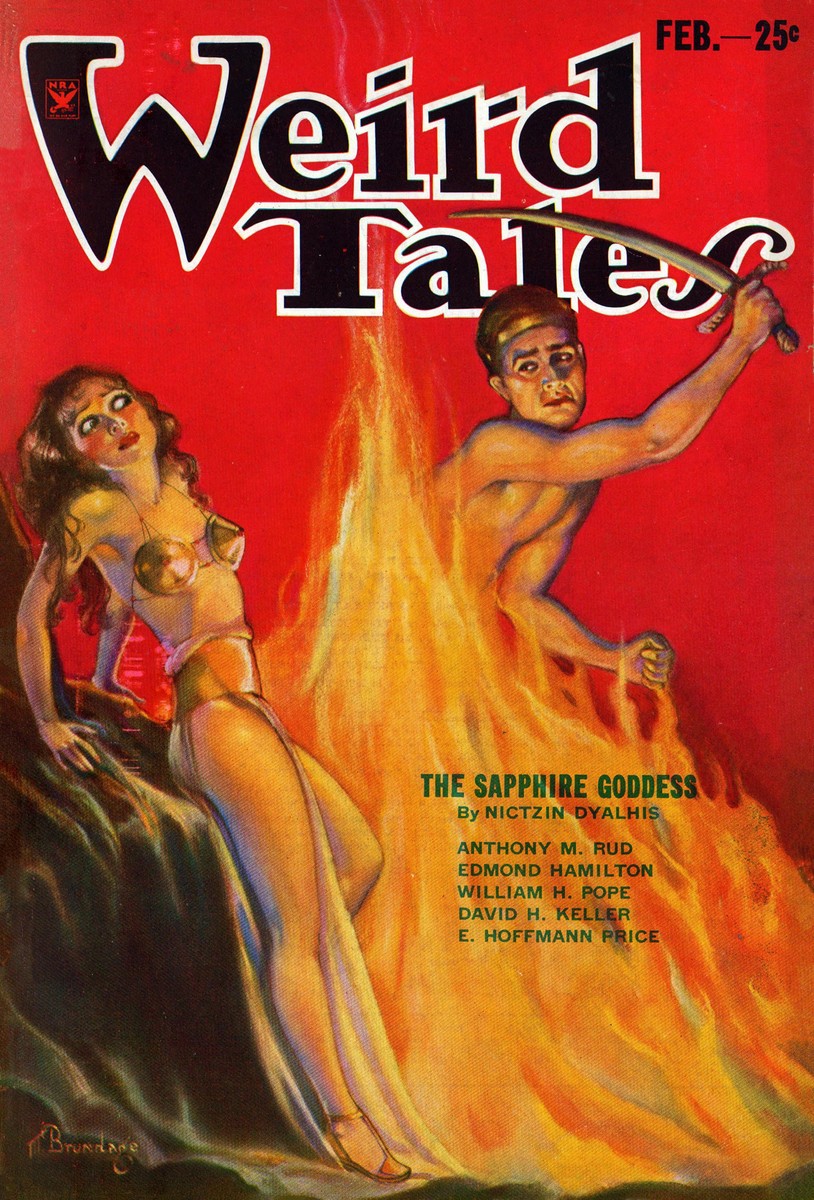 Margaret Brundage's 'Sapphire Goddess' – Weird Tales February 1934