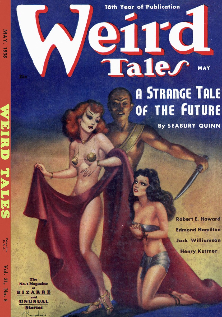 Weird Tales May 1938 – Seabury Quinn's Strange Tale of the Future Cover
