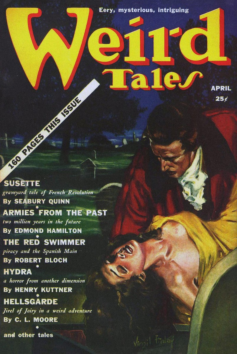 Virgil Finlay's Graveyard Vampire, Weird Tales April 1939