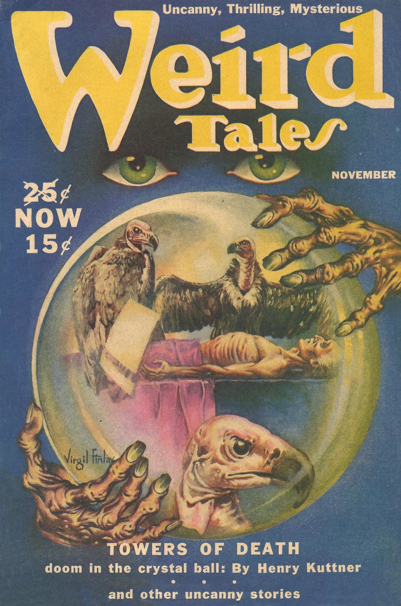 Virgil Finlay's Crystal Ball of Doom — Weird Tales November 1939