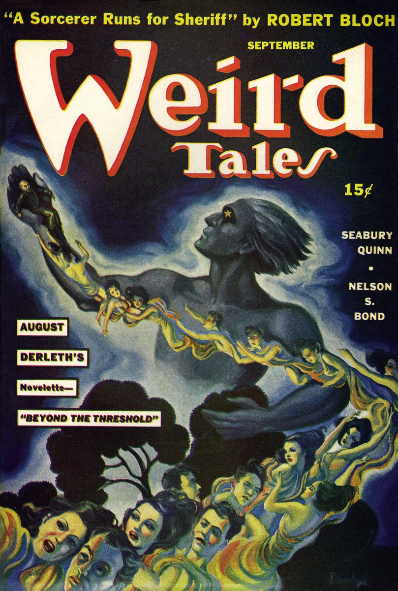 Weird Tales September 1941 – Giant Dark Spirit Commanding Souls Beyond the Threshold