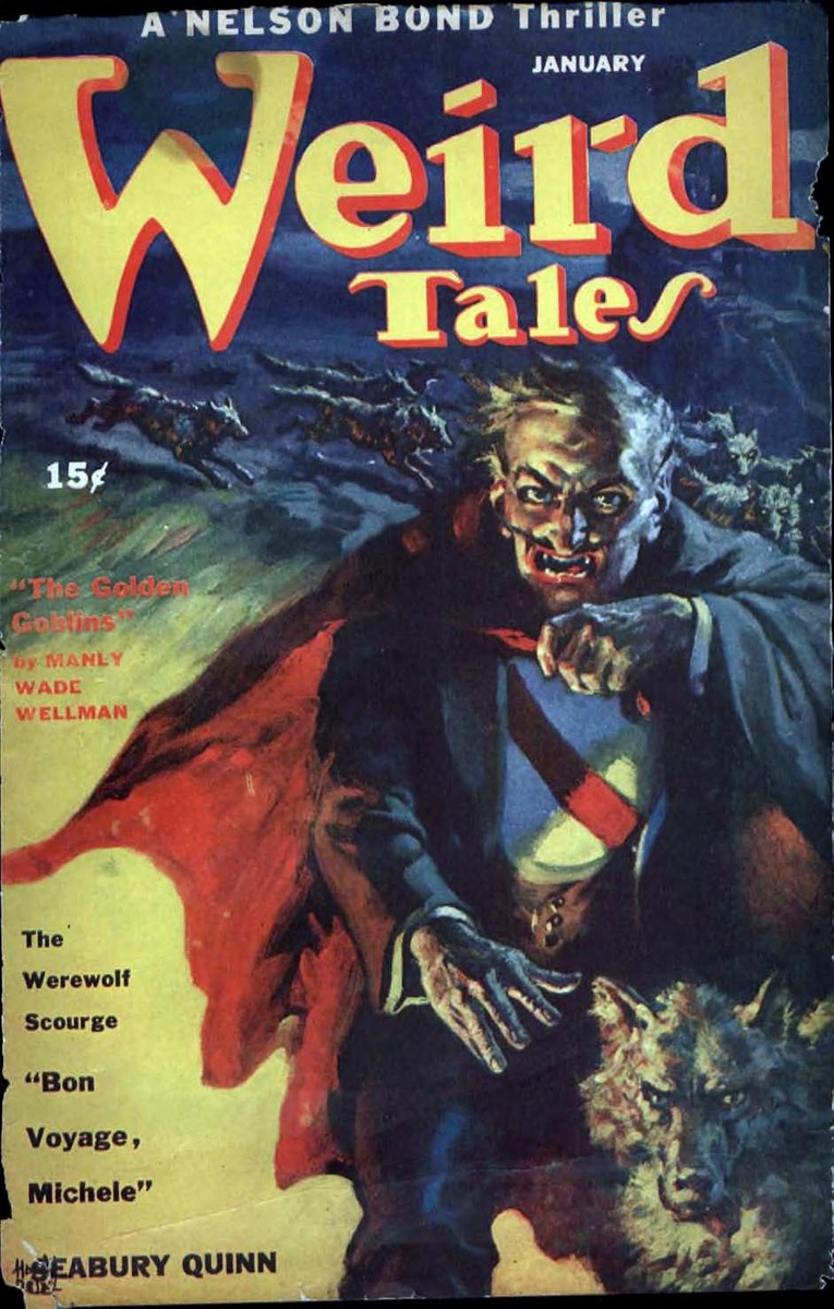 Werewolf Pack Cover, Weird Tales January 1944 – Nelson Bond Issue