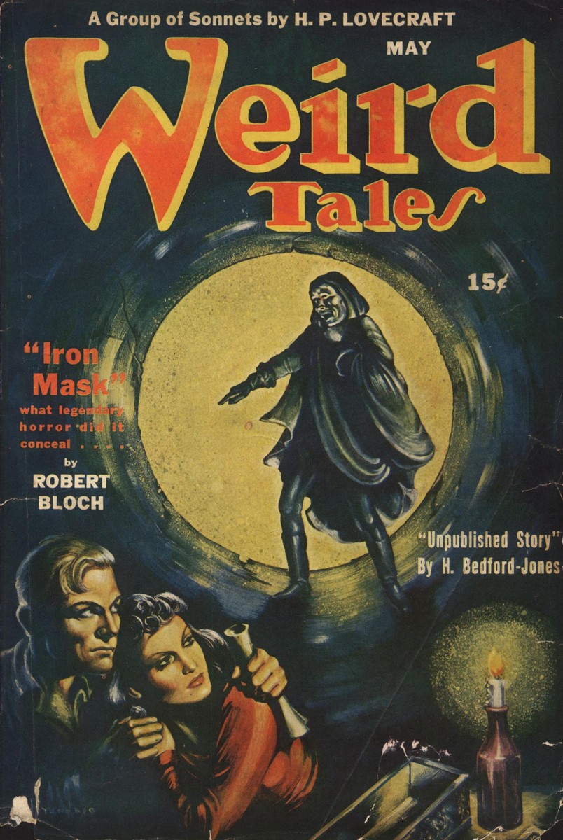 Weird Tales May 1944 – Iron Mask Horror with Lovecraft Sonnets