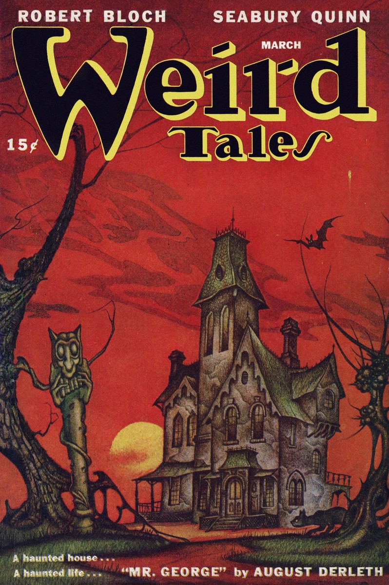 Weird Tales March 1947 Haunted House Cover – August Derleth's 'Mr. George'
