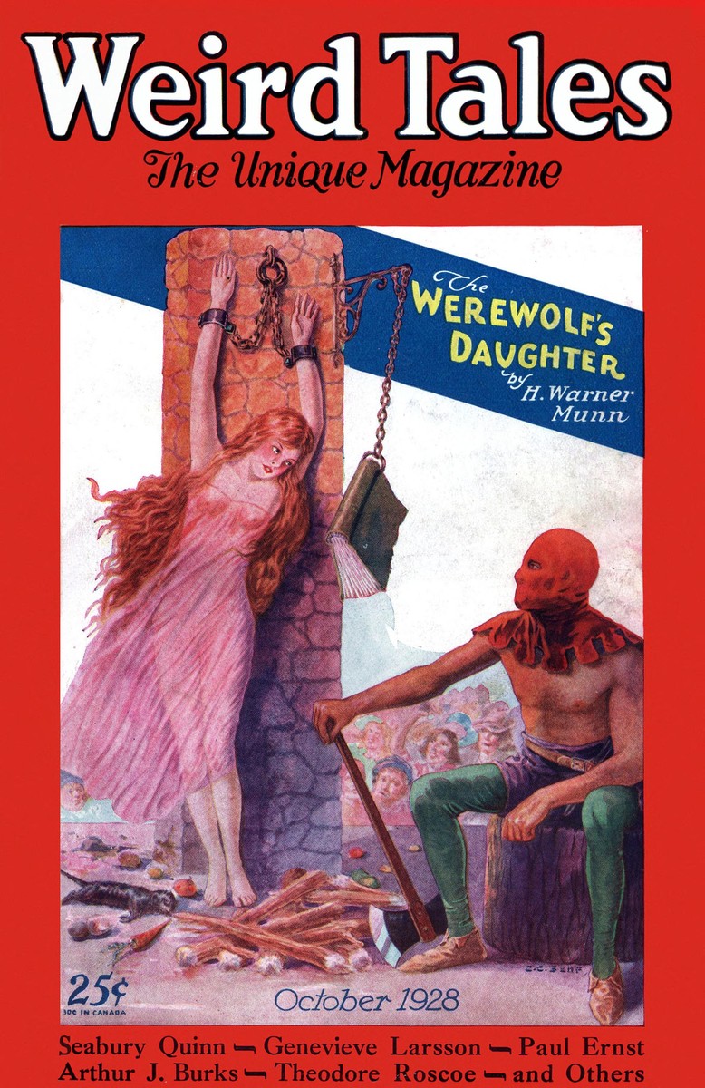 Weird Tales Oct 1928 – The Werewolf's Daughter by H. Warner Munn