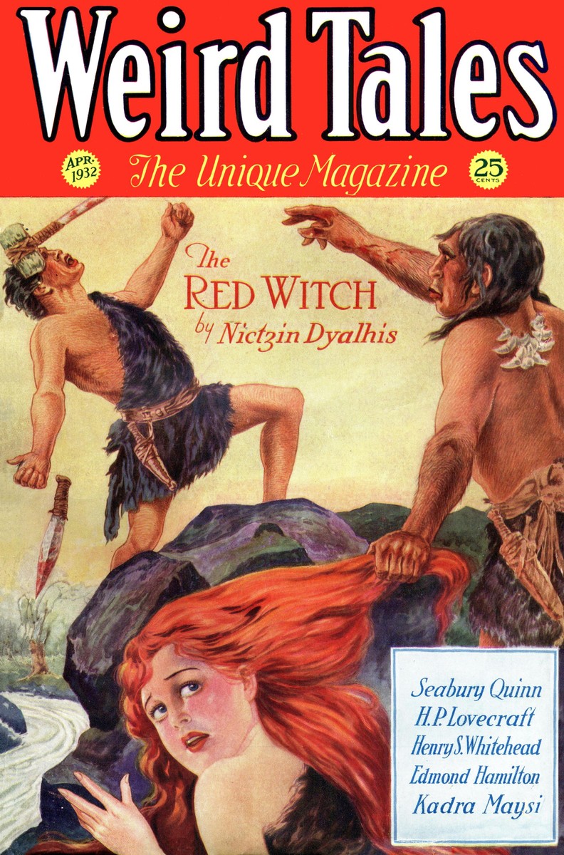 Weird Tales April 1932 – 'The Red Witch' by Nictzin Dyalhis Cover