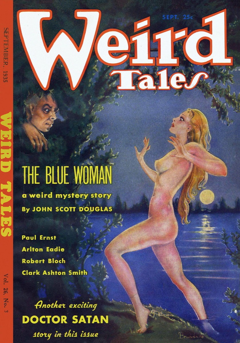 Margaret Brundage's Moonlit Monster Cover, Weird Tales Sept 1935