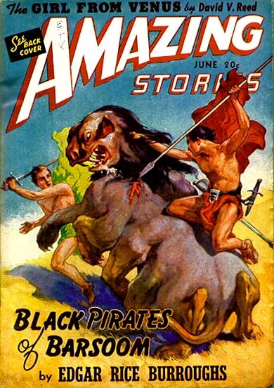 Black Pirates of Barsoom – Amazing Stories June 1941 Cover