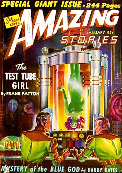 Test Tube Girl — Amazing Stories January Special Giant Issue Cover