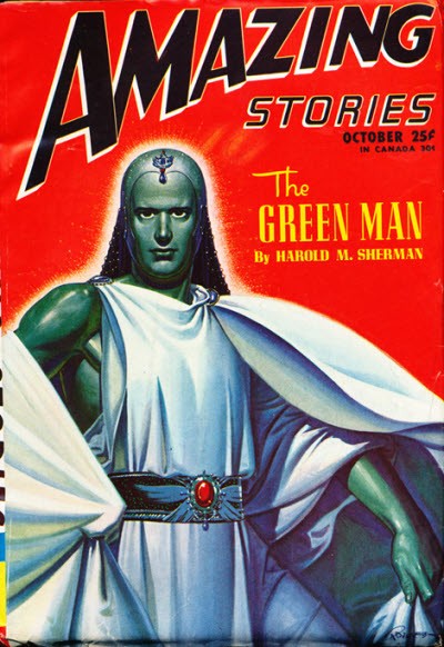 The Green Man – Amazing Stories October 1946, Harold M. Sherman