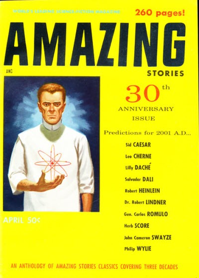 Amazing Stories 30th Anniversary Issue Cover, April 1956 — Atomic Man