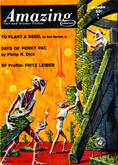 Amazing Stories Dec 1963 — Alien Plant-Tenders on an Orange World
