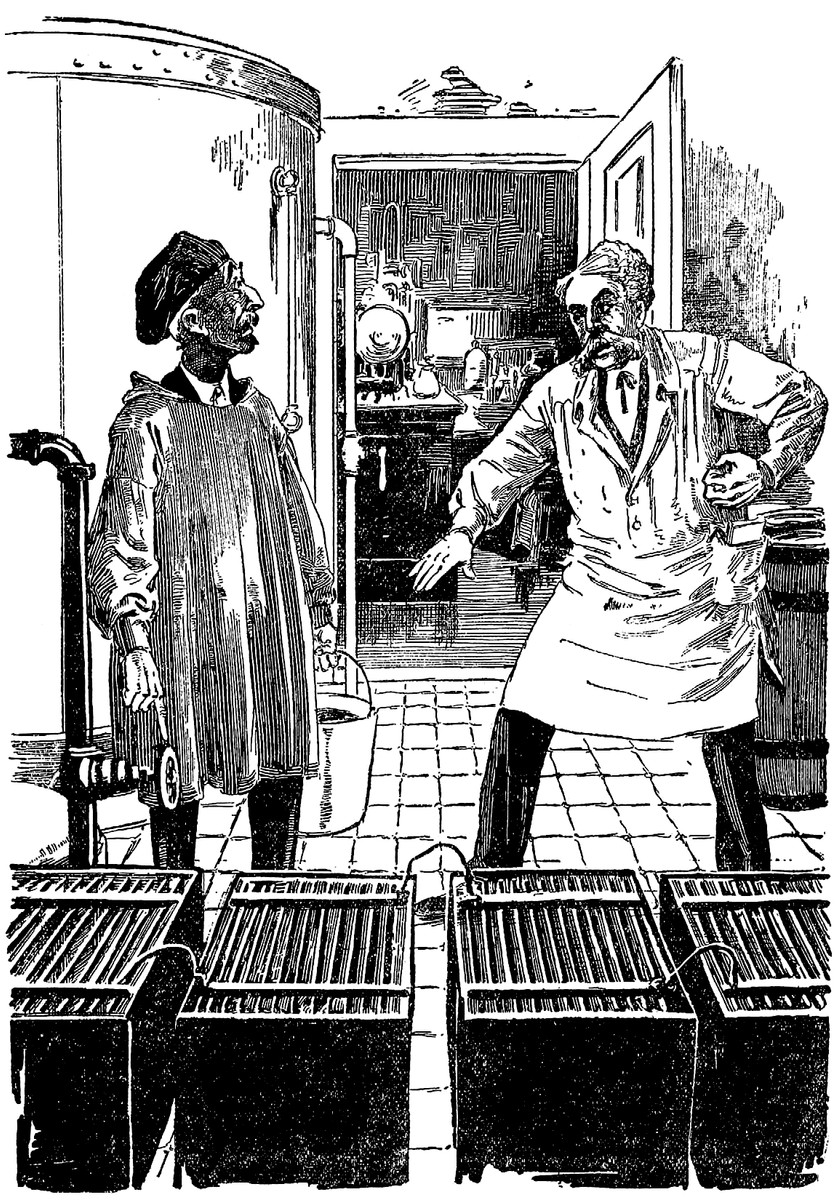 Dr. Ox's Experiment — Amazing Stories v1n5 Laboratory Confrontation