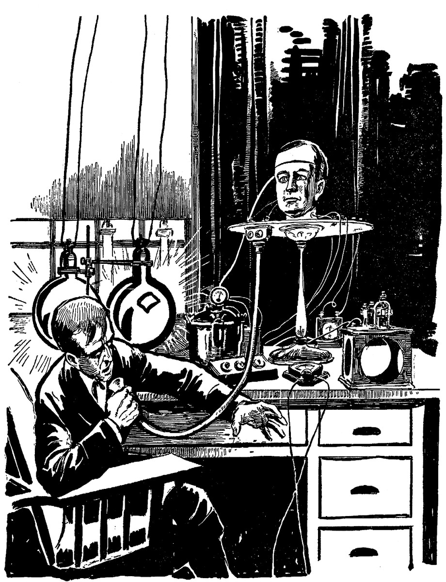 The Talking Brain — Amazing Stories Vol.1 No.5, 1926 Laboratory Scene