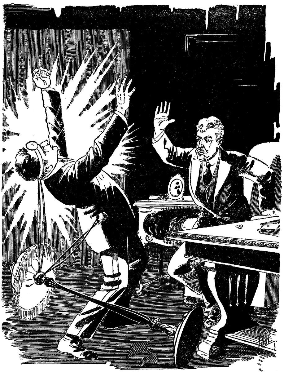 Frank R. Paul's 'High Tension' Electrocution Scene, Amazing Stories 1926