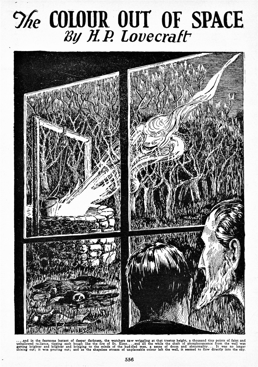 Lovecraft's 'Colour Out of Space' — Amazing Stories 1927 Interior Art